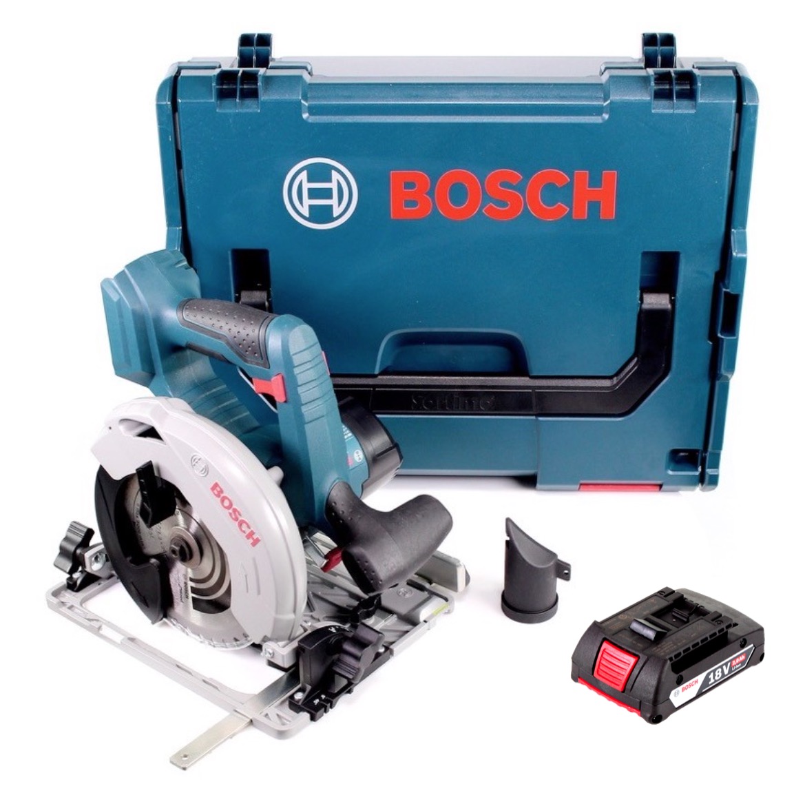 Bosch Batterie-Scie circulaire GKS 18v-57 G Professional sans batterie sans chargeur DANS L-Boxx Bosch Batterie-Scie circulaire GKS 18v-57 G Professional sans batterie sans chargeur DANS L-Boxx